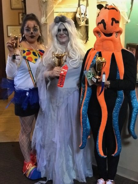 the team at southern arizona periodontal dressed up for Halloween